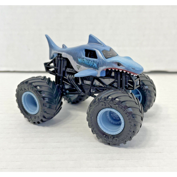 Monster Jam Truck Megalodon 1:64 Scale Loose Monster Truck Shark - Picture 1 of 6